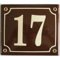 Huisnummer bord 'extra 2' 15x13 cm